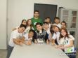 Aula no laborat�rio de Biologia � 29/08/2011