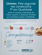 Uninter. Pela segunda vez consecutiva 1� em qualidade
